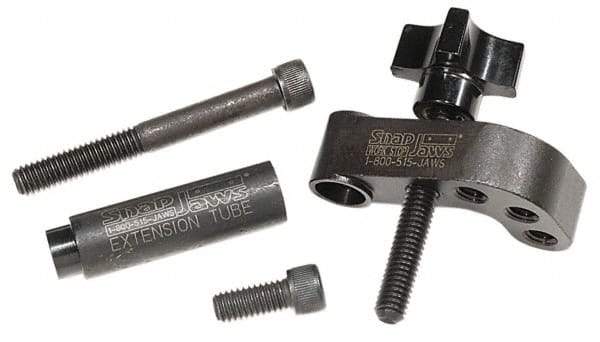 Snap Jaws - 4 Piece Vise Work Stop - Steel - Exact Industrial Supply