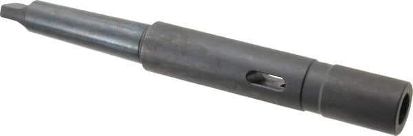 Collis Tool - MT2 Inside Morse Taper, MT3 Outside Morse Taper, Extension Morse Taper to Morse Taper - 9-15/16" OAL, Steel - Exact Industrial Supply