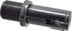 Collis Tool - 1-3/8 - 12 Inch Shank Thread, 1-3/8 Inch Outside Diameter, 3MT Morse Taper Adjustable Adapter Assembly - 1-1/2 Inch Axial Adjustment, 3/8 Inch Projection, 4-5/8 Inch Overall Length - Exact Industrial Supply