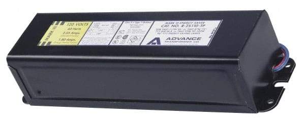 Philips Advance - 2 Lamp, 120 Volt, 0.40 Amp, 0 to 39 Watt, Rapid Start, Magnetic, Nondimmable Fluorescent Ballast - 0.70 Ballast Factor, Thermal Protection, T9, T9/Circline Lamp - Exact Industrial Supply