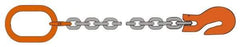 Pewag - 10' Long, 12,000 Lb Basket Capacity, 12,000 Lb Vertical Capacity, Alloy Steel Web Sling - SOG Chain Sling, 1/2" Diam Chain, Silver (Color), with Grab Hook & Master Link - Exact Industrial Supply