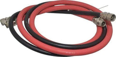 DeVilbiss - Paint Sprayer Hose with Fittings - 6 Ft. Air and Fluid Hose with Fittings (2 Hose Set), Compatible with Pressure Tank and Spray Guns - Exact Industrial Supply