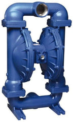 SandPIPER - 3" NPT, Metallic, Air Operated Diaphragm Pump - Santoprene Diaphragm, Aluminum Housing - Exact Industrial Supply