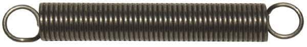 Gardner Spring - 0.36" OD, 2.04" Max Ext Len, 0.037" Wire Diam Spring - 5.9 Lb/In Rating, 0.5 Lb Init Tension - Exact Industrial Supply