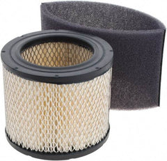 Gast - Air Compressor Filter Element - 4-3/4" High, 3-5/8" ID x 6-5/8" OD, Use with Gast AJ126D Inlet Filter - Exact Industrial Supply