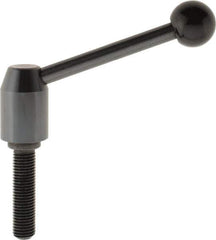 J.W. Winco - M16 x 2.0, 23mm Hub Diam, Steel Threaded Stud Adjustable Clamping Handle - Exact Industrial Supply