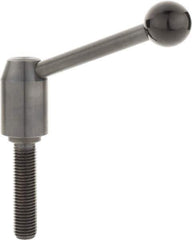 J.W. Winco - M20 x 2.5, 28mm Hub Diam, Steel Threaded Stud Adjustable Clamping Handle - Exact Industrial Supply