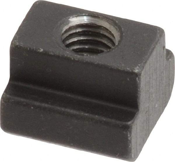 HALDER - M6 Tapped Through T Slot Nut - 7.6mm Slot Width, 13 x 6mm Base Width x Height, 13 x 10mm OAL x Height - Exact Industrial Supply
