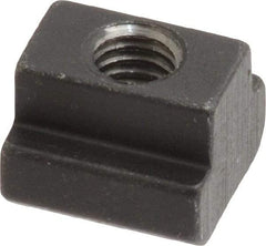 HALDER - M6 Tapped Through T Slot Nut - 7.6mm Slot Width, 13 x 6mm Base Width x Height, 13 x 10mm OAL x Height - Exact Industrial Supply