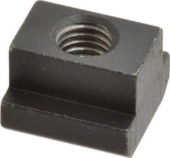 HALDER - M10 Tapped Through T Slot Nut - 13.6mm Slot Width, 22 x 8mm Base Width x Height, 22 x 16mm OAL x Height - Exact Industrial Supply