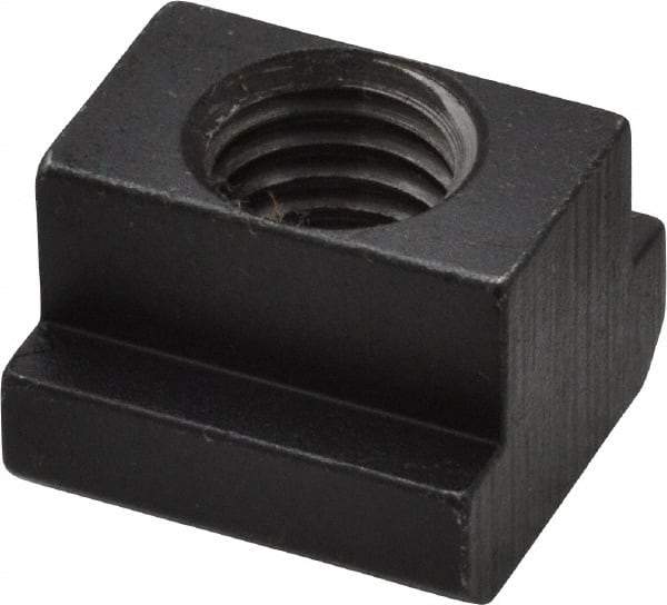 HALDER - M12 Tapped Through T Slot Nut - 13.6mm Slot Width, 22 x 8mm Base Width x Height, 22 x 16mm OAL x Height - Exact Industrial Supply