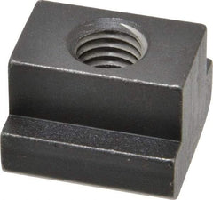 HALDER - M12 Tapped Through T Slot Nut - 17.6mm Slot Width, 28 x 10mm Base Width x Height, 28 x 20mm OAL x Height - Exact Industrial Supply