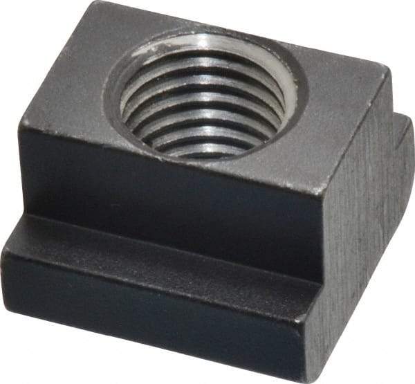 HALDER - M16 Tapped Through T Slot Nut - 17.6mm Slot Width, 28 x 10mm Base Width x Height, 28 x 20mm OAL x Height - Exact Industrial Supply