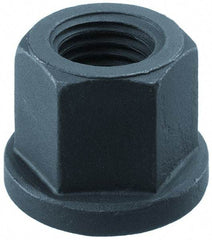 Gibraltar - M14, 28mm Flange Diam, 21mm High, 21mm Across Flats, Flange Nut - Grade 10 Steel, Black Phosphate Finish, 4" Flange Height - Exact Industrial Supply
