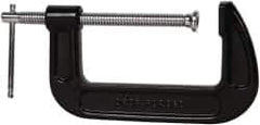 Value Collection - Regular-Duty 5" Max Opening, 2-1/2" Throat Depth, Forged Steel Standard C-Clamp - 2,700 Lb Capacity, 0" Min Opening, Standard Throat Depth - Exact Industrial Supply