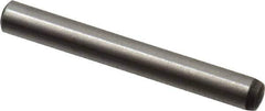 Value Collection - 3mm Diam x 25mm Pin Length Alloy Steel Standard Dowel Pin - C 58-62 Hardness, 3,340 Lb Breaking Strength, 1 Rounded End - Exact Industrial Supply