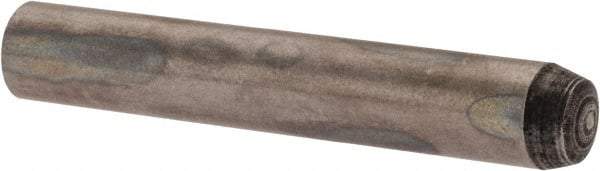 Value Collection - 4mm Diam x 25mm Pin Length Alloy Steel Standard Dowel Pin - C 58-62 Hardness, 5,930 Lb Breaking Strength, 1 Rounded End - Exact Industrial Supply