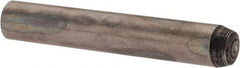 Value Collection - 4mm Diam x 25mm Pin Length Alloy Steel Standard Dowel Pin - C 58-62 Hardness, 5,930 Lb Breaking Strength, 1 Rounded End - Exact Industrial Supply