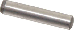 Value Collection - 5mm Diam x 25mm Pin Length Alloy Steel Standard Dowel Pin - C 58-62 Hardness, 9,270 Lb Breaking Strength, 1 Rounded End - Exact Industrial Supply