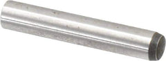 Value Collection - 6mm Diam x 35mm Pin Length Alloy Steel Standard Dowel Pin - C 58-62 Hardness, 13,300 Lb Breaking Strength, 1 Rounded End - Exact Industrial Supply