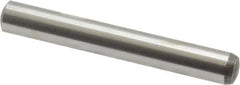 Value Collection - 6mm Diam x 45mm Pin Length Alloy Steel Standard Dowel Pin - C 58-62 Hardness, 13,300 Lb Breaking Strength, 1 Rounded End - Exact Industrial Supply