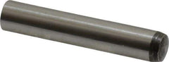 Value Collection - 8mm Diam x 45mm Pin Length Alloy Steel Standard Dowel Pin - C 58-62 Hardness, 23,700 Lb Breaking Strength, 1 Rounded End - Exact Industrial Supply