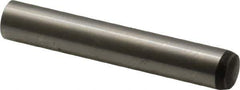 Value Collection - 8mm Diam x 50mm Pin Length Alloy Steel Standard Dowel Pin - C 58-62 Hardness, 23,700 Lb Breaking Strength, 1 Rounded End - Exact Industrial Supply