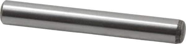 Value Collection - 8mm Diam x 60mm Pin Length Alloy Steel Standard Dowel Pin - C 58-62 Hardness, 23,700 Lb Breaking Strength, 1 Rounded End - Exact Industrial Supply