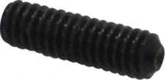 Value Collection - #4-48 UNF, 3/8" OAL, Cup Point Set Screw - Alloy Steel, 0.05" Key - Exact Industrial Supply