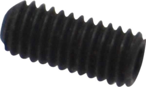 Value Collection - #10-32 UNF, 7/16" OAL, Cup Point Set Screw - Alloy Steel, 3/32" Key - Exact Industrial Supply
