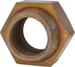 Made in USA - 1-1/2 - 6 UNC Grade L9 Hex Lock Nut with Distorted Thread - Exact Industrial Supply