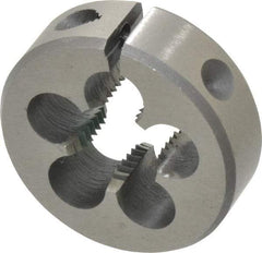 Interstate - M14x1.50 Metric Fine Thread, 1-1/2" Outside Diam High Speed Steel Round Die - Right Hand Thread, Adjustable - Exact Industrial Supply