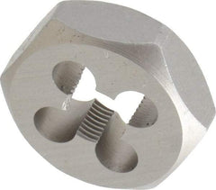 Irwin Hanson - 1/8-27 NPT Thread, Hex Pipe Die - 1-1/16" Outside Diam, Carbon Steel - Exact Industrial Supply