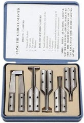 SPI - 6" OAL, Accurate up to 0.001", 0.4, 0.65 & 1mm Wide Flange, Hard Chrome Steel Caliper Attachment Set - 5 Pieces, 10, 16, 25, 32 & 76mm Bore Depth, For Use with 6" Vernier, Dial & Digital Calipers - Exact Industrial Supply