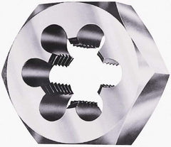 Interstate - 1-11 BSPT Thread, Hex Pipe Die - 2-3/8" Outside Diam, Carbon Steel - Exact Industrial Supply