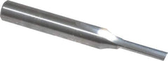 Onsrud - 1/8" Diam, 1/4" Shank Diam, 1/2" Length of Cut, 1 Flute Single Edge Straight Router Bit - 2" Overall Length, Right Hand Cut, Solid Carbide - Exact Industrial Supply