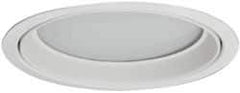 Cooper Lighting - 7-7/8 Inch Wide, Water Resistant, White Fixture Trim with Albalite Lens - Exact Industrial Supply