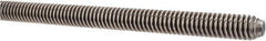 Keystone Threaded Products - 1/2-10 Acme, 6' Long, Stainless Steel General Purpose Acme Threaded Rod - Right Hand Thread - Exact Industrial Supply