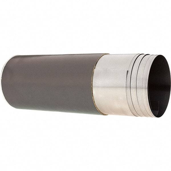 Made in USA - 2.50 m Long x 150 mm Wide x 0.1 mm Thick, Roll Shim Stock - Steel - Exact Industrial Supply