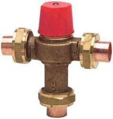 Watts - Union Thread End Connections, 1/2" Pipe, Temperature Control Valve - 150 Max Working psi - Exact Industrial Supply