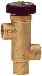 Watts - 3/4" Pipe Lead Free Brass Water Mixing Valve & Unit - Solder x Solder End Connections - Exact Industrial Supply