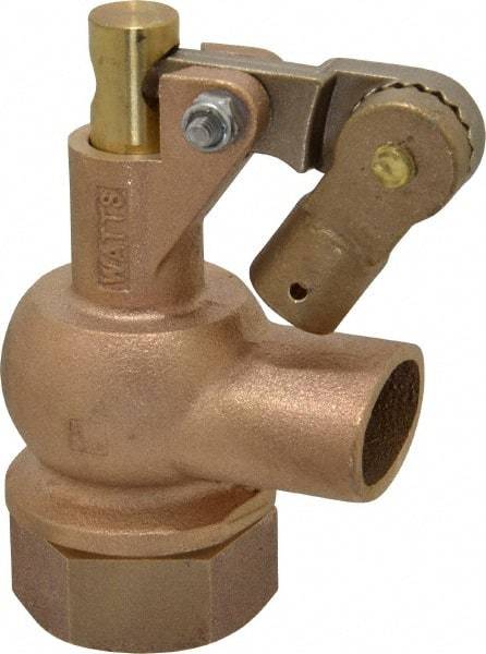 Watts - 1" Pipe, Bronze, Mechanical Float Valve - 165 psi, FPT x FPT End Connections - Exact Industrial Supply