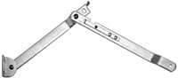 Value Collection - 15" OAL x 1-1/4" Wide Steel Table Leg Support - 0.146" Thick, Zinc Finish, Right Hand Side - Exact Industrial Supply