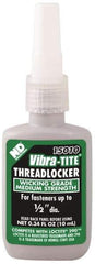 Vibra-Tite - 10 mL Bottle, Green, Medium Strength Liquid Threadlocker - Series 150, 24 hr Full Cure Time - Exact Industrial Supply