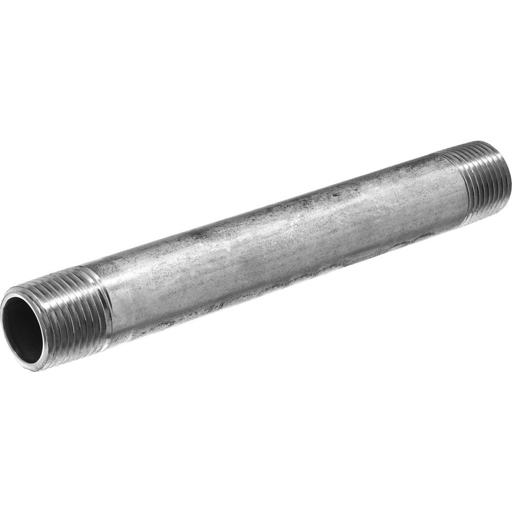 Stainless Steel Pipe Nipples & Pipe; Thread Style: Threaded on Both Ends; Construction: Welded; Schedule: 40; Thread Standard: NPT; BSPT; Lead Free: Yes; Standards: ASTM A733; ASTM A312; ANSI/ASME B1.20.1; Overall Length: 6.00