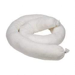 PRO-SAFE - 14 Gal, 4' Long, 3" Diam, Polypropylene Sock - Oil Only, White - Exact Industrial Supply