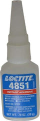 Loctite - 0.70 oz Bottle Clear Instant Adhesive - Series 4851, 20 sec Fixture Time, 24 hr Full Cure Time, Bonds to Fabric, Leather & Paper - Exact Industrial Supply