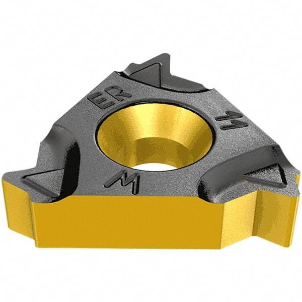 Iscar - 27IR Internal Right Hand 4 Round Laydown Threading Insert - Grade IC250, TiCN/TiN Coated Carbide, 15.88mm Inscribed Circle - Exact Industrial Supply