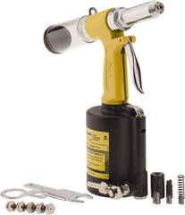 Marson - Up to 1/4" Capacity, Trigger Air Riveter - 9/16" Long Stroke, 1/4" Inlet, V-4 - Exact Industrial Supply