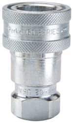 Parker - 7/8-14 SAE ORB Steel Hydraulic Hose Female Straight Thread Coupler - 4,000 psi - Exact Industrial Supply